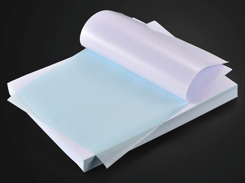 Xấp 100 Tờ Giấy Decal A4-A5 Đế Xanh-Đế Vàng In Tài Liệu