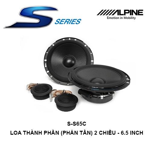 S-S65C Loa xe hơi thành phần (phân tần) 2 chiều 6.5 inch chính hãng Alpine