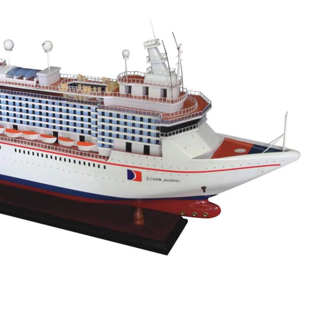 Mô hình Du thuyền CARNIVAL MIRACLE cao cấp, mô hình thuyền gỗ tự nhiên sang trọng lắp ráp sẵn 1st FURNITURE