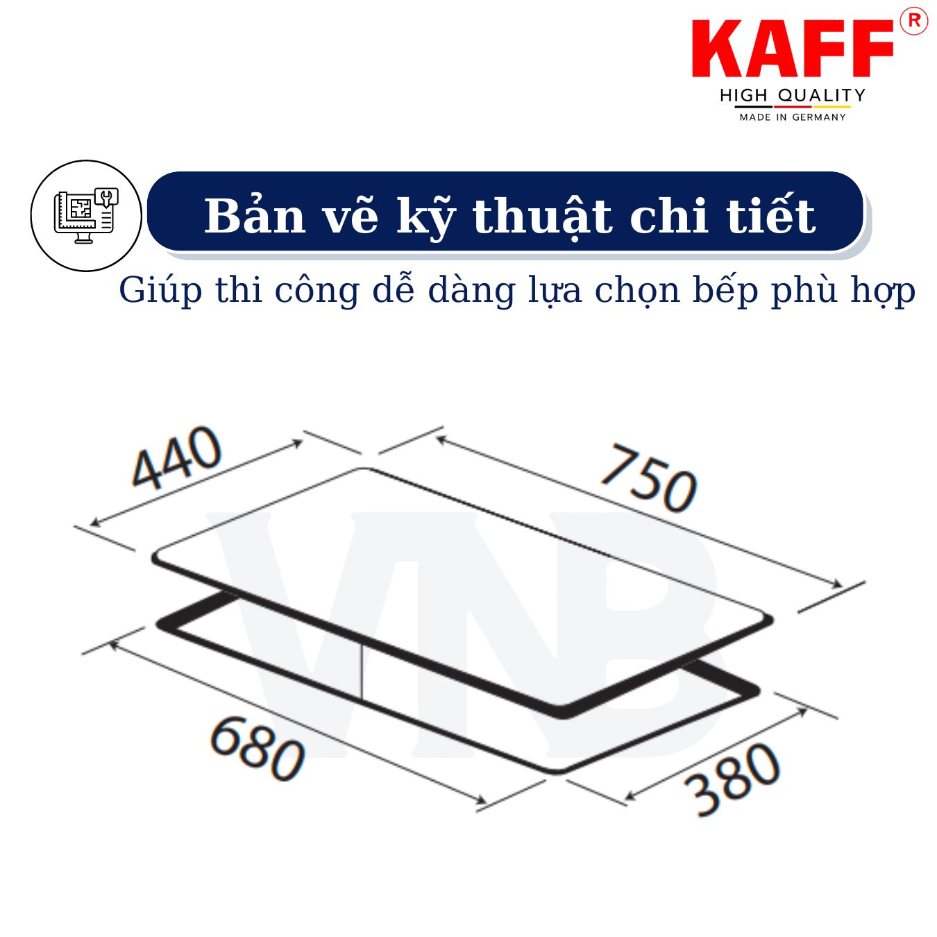 Bếp ga đôi KAFF KF-218 - Hàng chính hãng