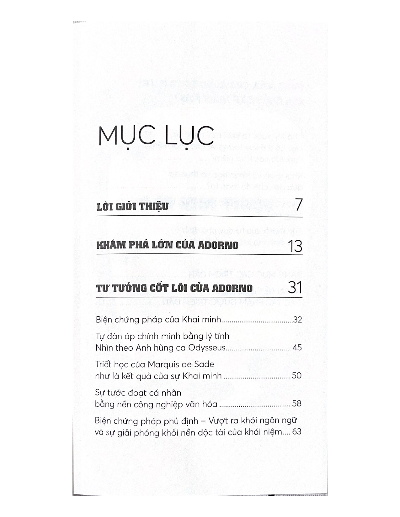 Những Nhà Tư Tưởng Lớn - Adorno Trong 60 Phút - Vanlangbooks