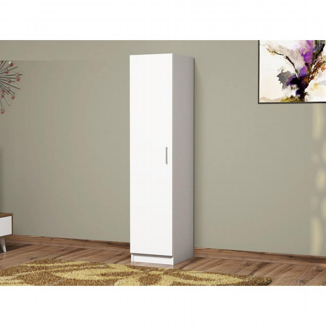 Tủ để quần áo bằng gỗ MDF có lớp vân gỗ xanh cao cấp SMLIFE Chaka