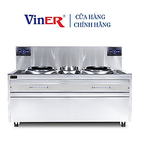 [CỬA HÀNG CHÍNH HÃNG] Bếp từ công nghiệp đôi 15KWx2 mặt lõm Viner
