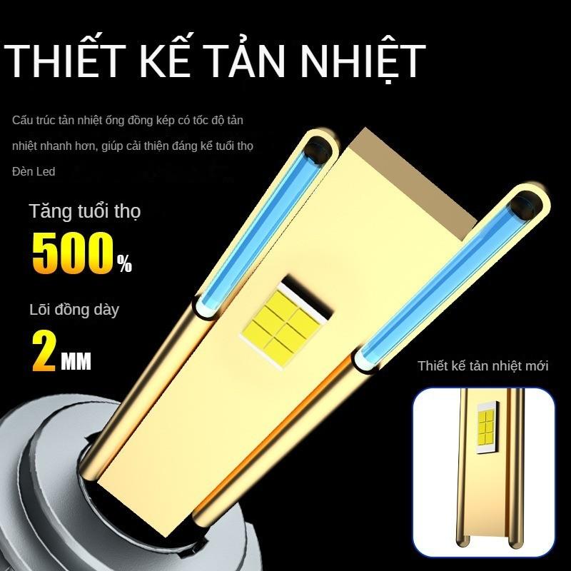 Đèn Led V80 Công nghệ mới 2024 Lõi tản nhiệt đồng kép có nước tản nhiệt Công suất 140W Tuổi thọ 30000h ánh sáng trắng 6K
