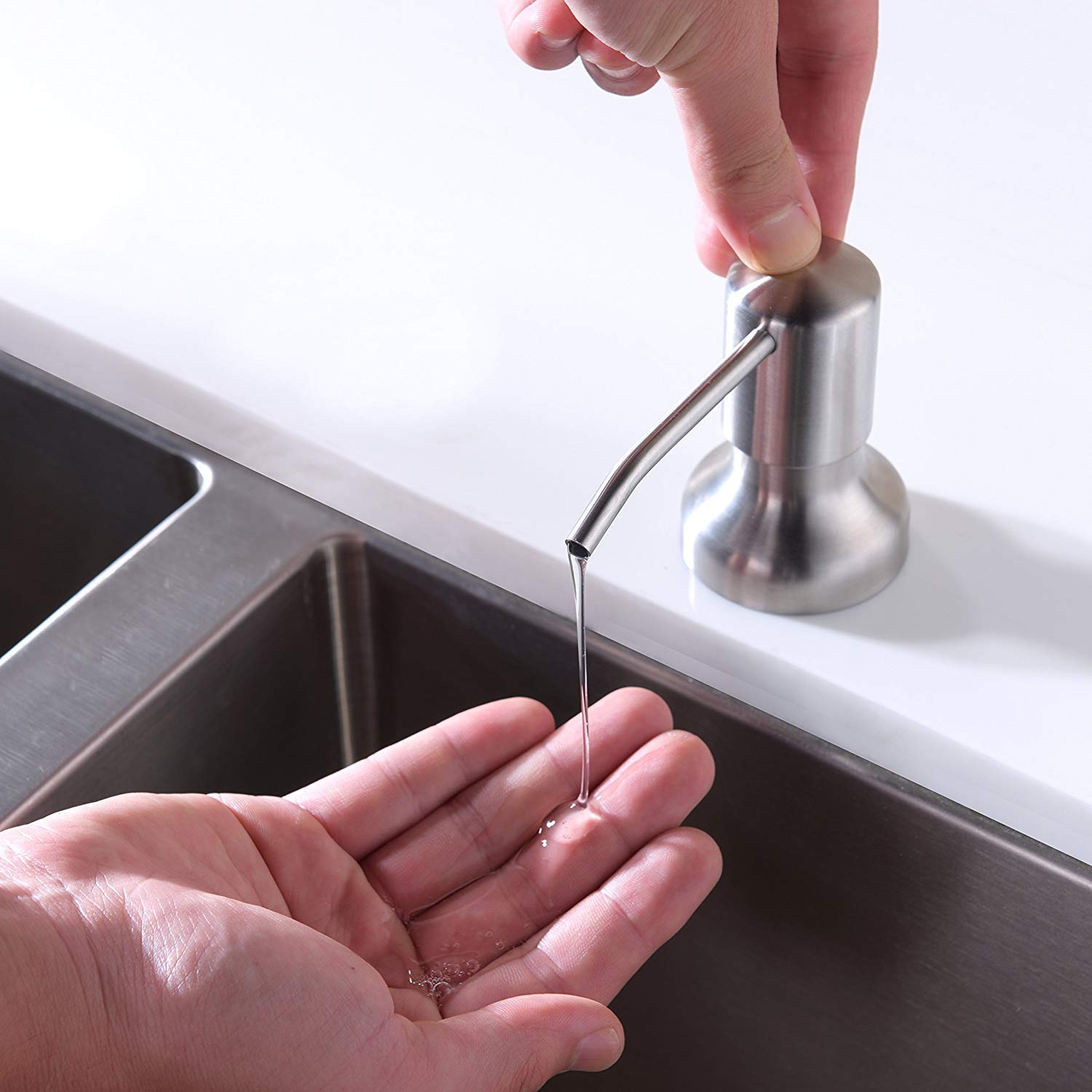 Vòi bơm hút nước rửa chén vòi Inox 304 có bình Hobby home decor NRC1