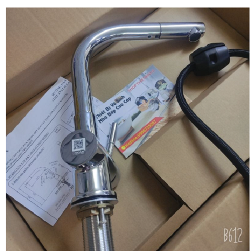 Vòi Rửa Bát Inax SFV-1013SX Nóng Lạnh rút dây cao cấp - Hàng chính hãng