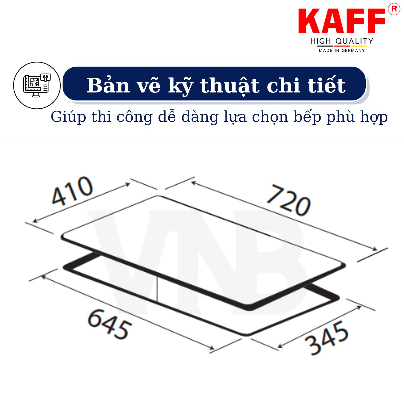 Bếp ga âm KAFF KF-208I - Hàng chính hãng