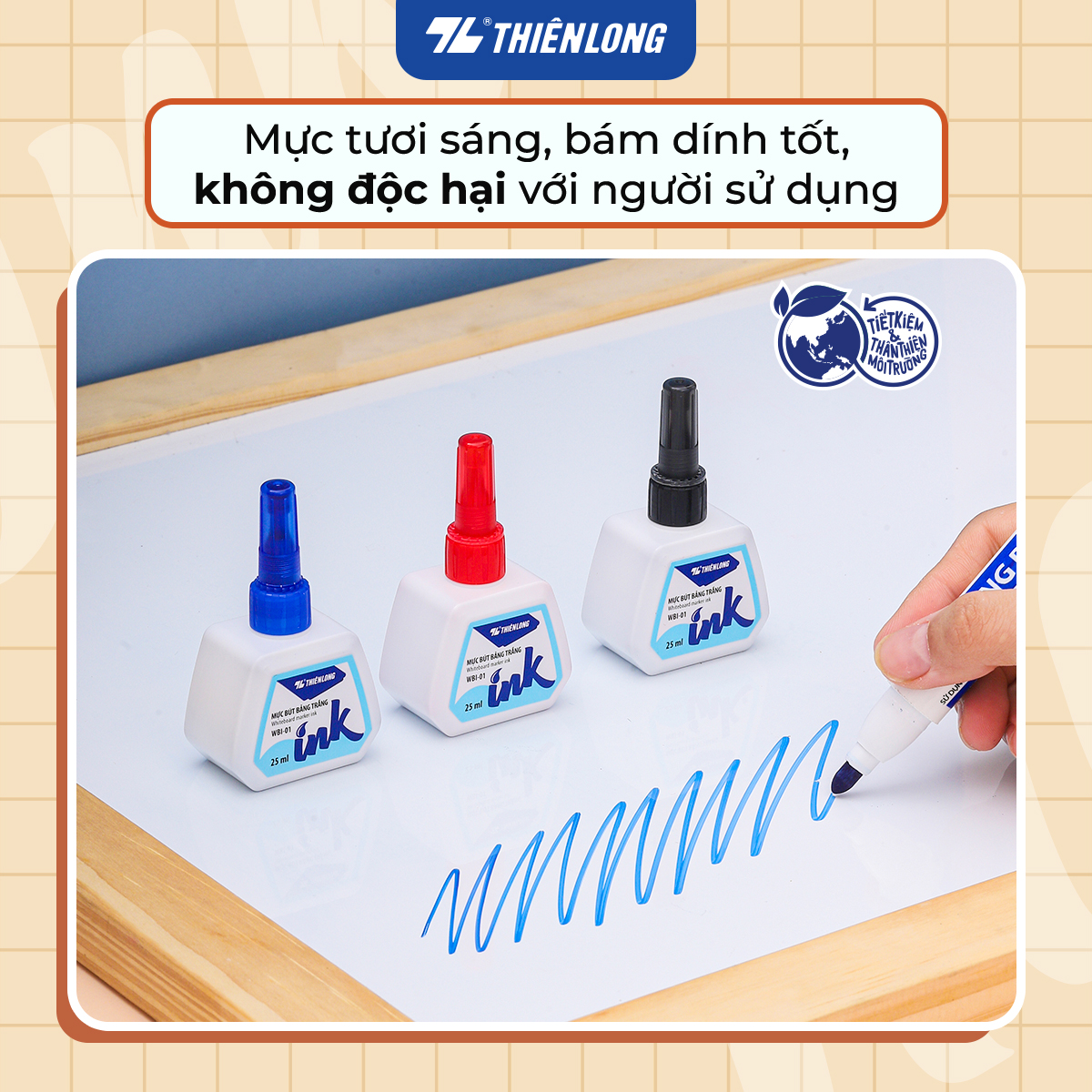 Mực bút lông bảng Thiên Long WBI-01