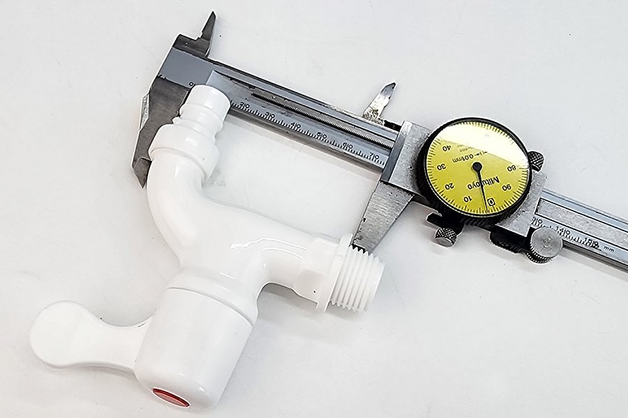 Bộ 3 vòi hồ tay gạt nhựa PP trắng, thân ngắn, ren 21-27mm Eurolife EL-VHT2127 (Trắng) (3 cái)