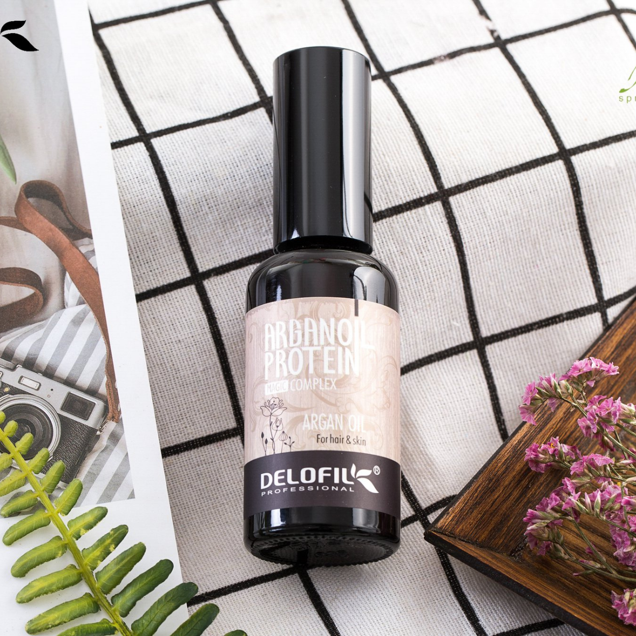 Tinh dầu Argan Protein Delofil 50ml nuôi dưỡng phục hồi tóc hư tổn