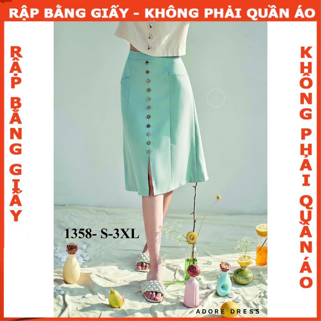 Rập giấy mã 1358 - chân váy A (BẢN VẼ)