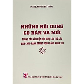Những nội dung cơ bản và mới trong các văn kiện hội nghị lần thứ sáu Ban Chấp hành Trung ương Đảng khóa XIII (bản in 