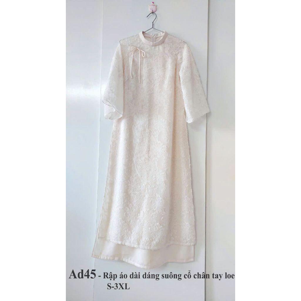 Rập giấy A0 áo dài voan 2 lớp người lớn mã AD45