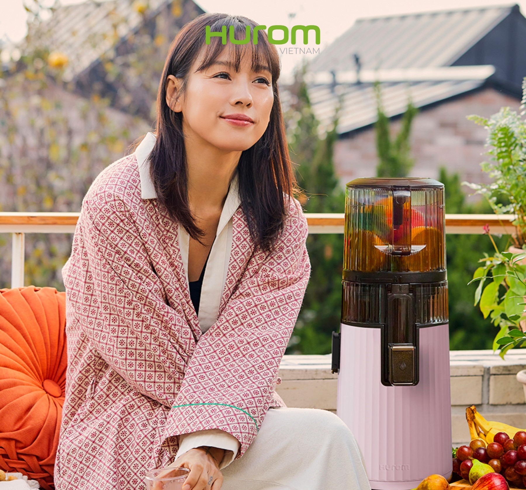 Máy Ép Chậm Hurom H420 Màu Hồng - Hàng Chính Hãng - Bảo Hành 10 Năm