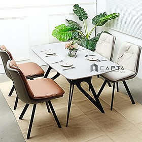 Bàn ăn mặt đá 1m6 TN WINGS-16E Nội thất Capta 