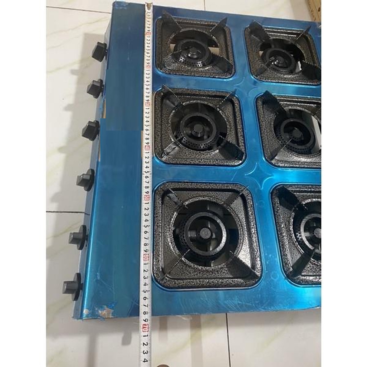 Bếp gas công nghiệp 6 họng,bếp gas 6 lò WINDO chuyên mỳ cay , bánh xèo. Hàng chính hãng