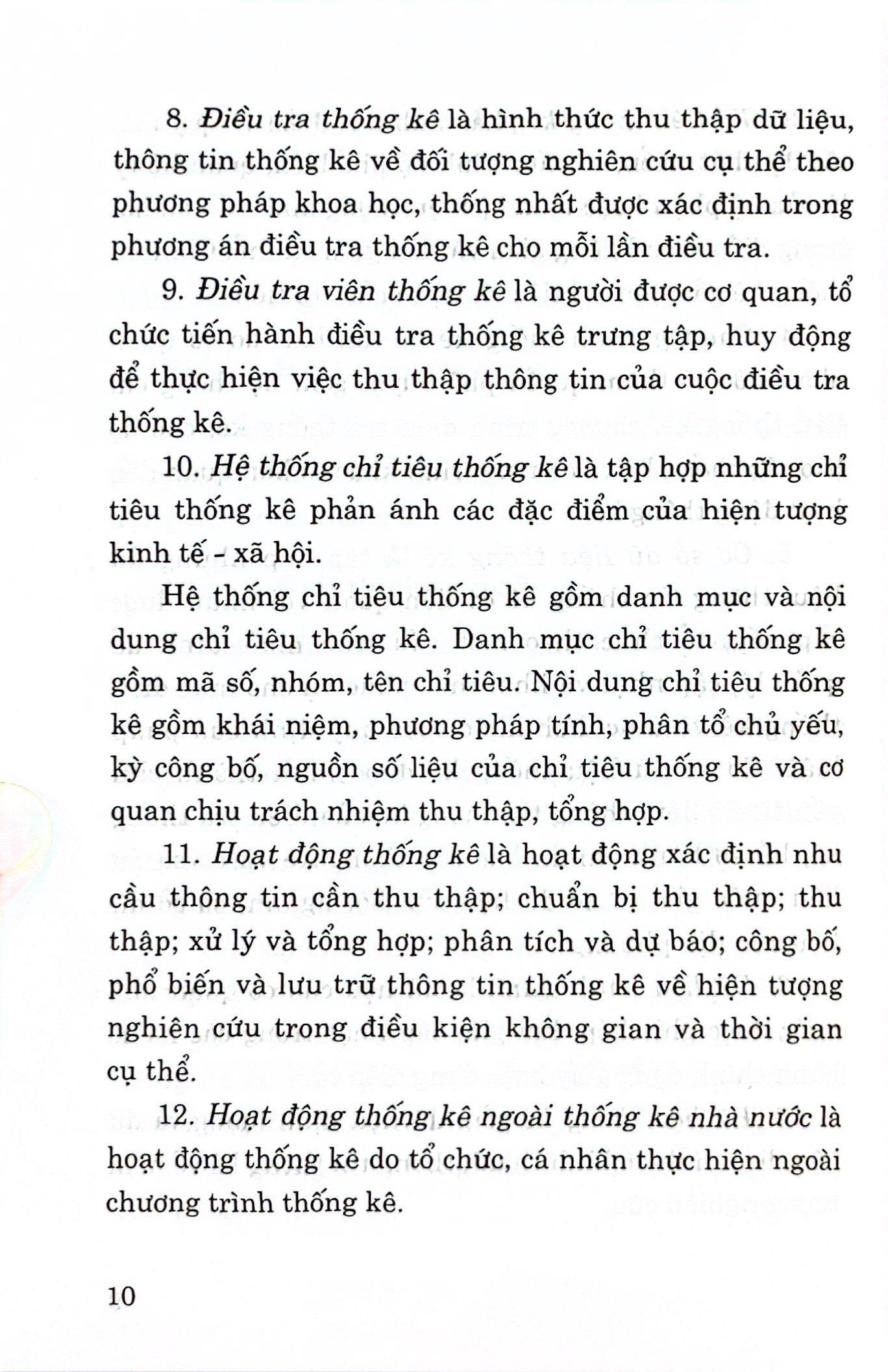 Luật Thống Kê (Hiện Hành) (Sửa Đổi, Bổ Sung Năm 2021)
