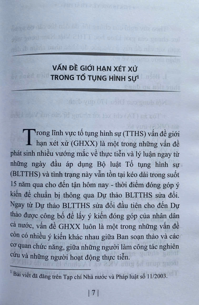 Giới Hạn Xét Xử Sơ Thẩm Trong Tố Tụng Hình Sự