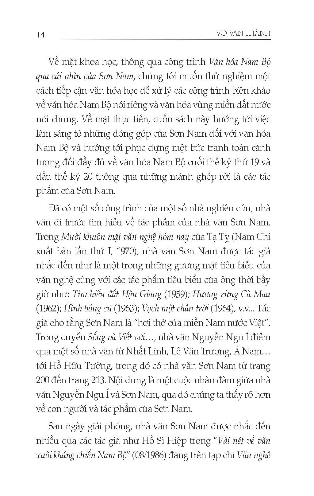 Văn Hóa Nam Bộ Qua Cái Nhìn Của Sơn Nam