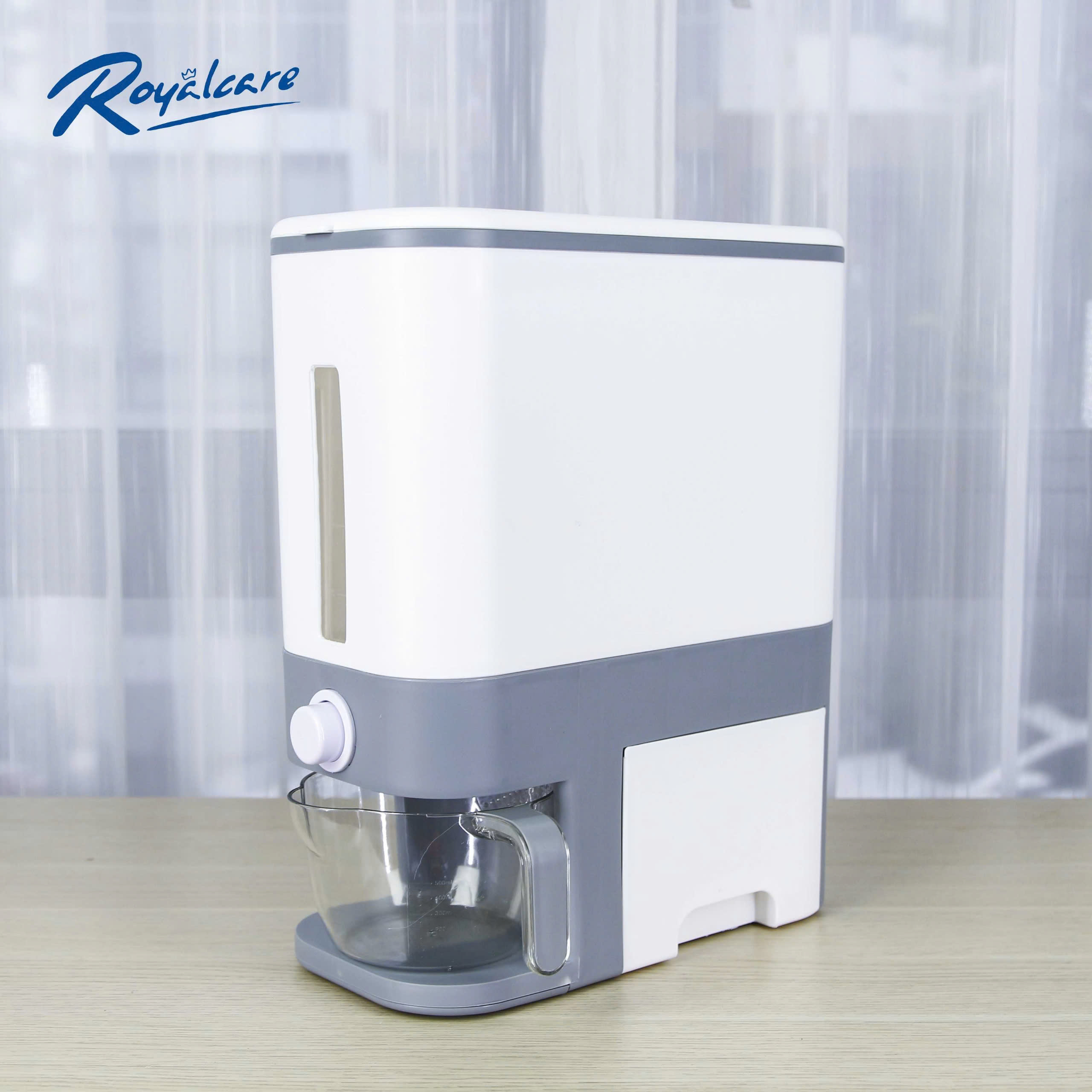 Hộp đựng gạo 12kg, thùng đựng ngũ cốc lớn có nắp đậy, thùng đựng ngũ cốc gia dụng cho nhà bếp, nhiều loại ngũ cốc