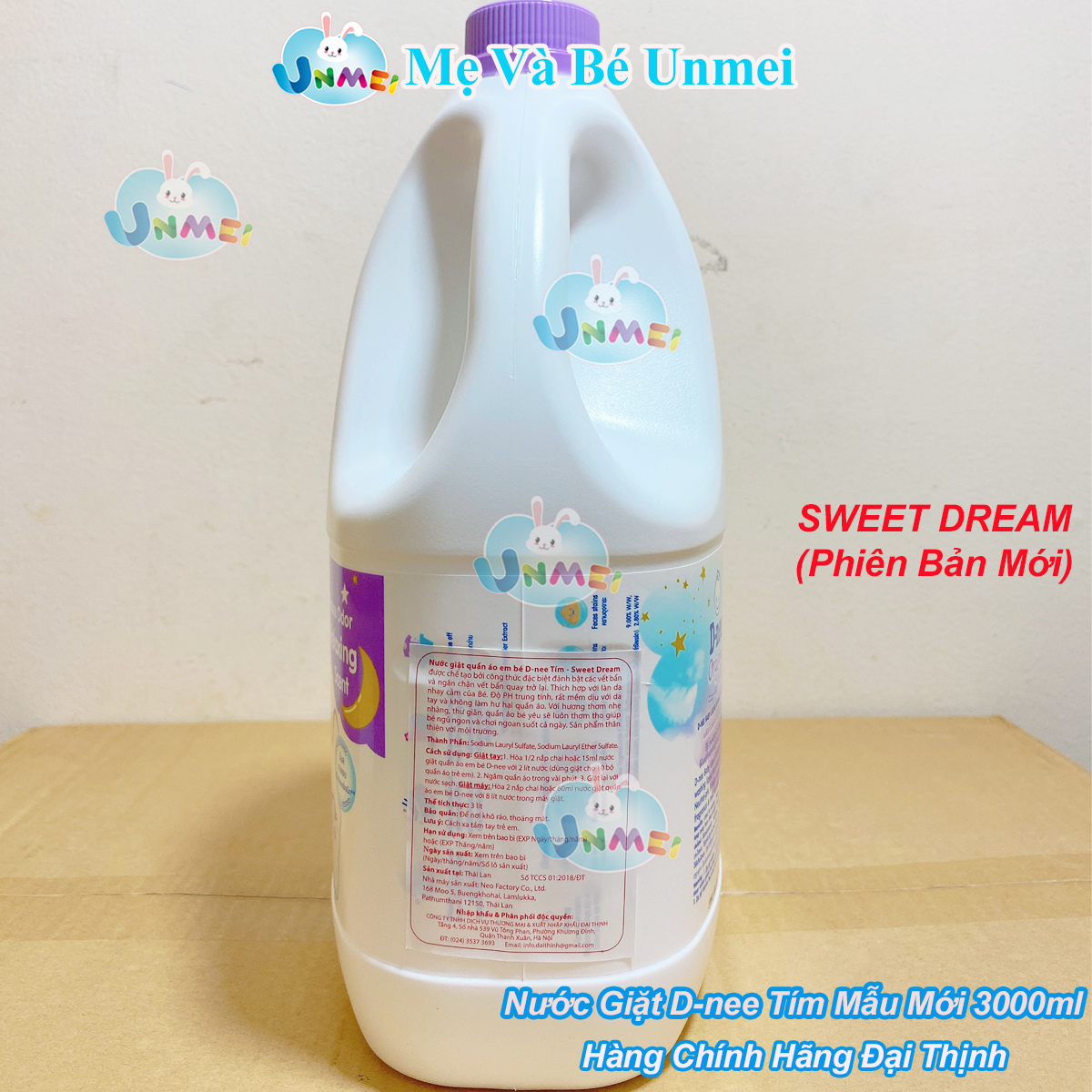 Dung Dịch Giặt Quần Áo Cho Bé Dnee Smile Booster 3L