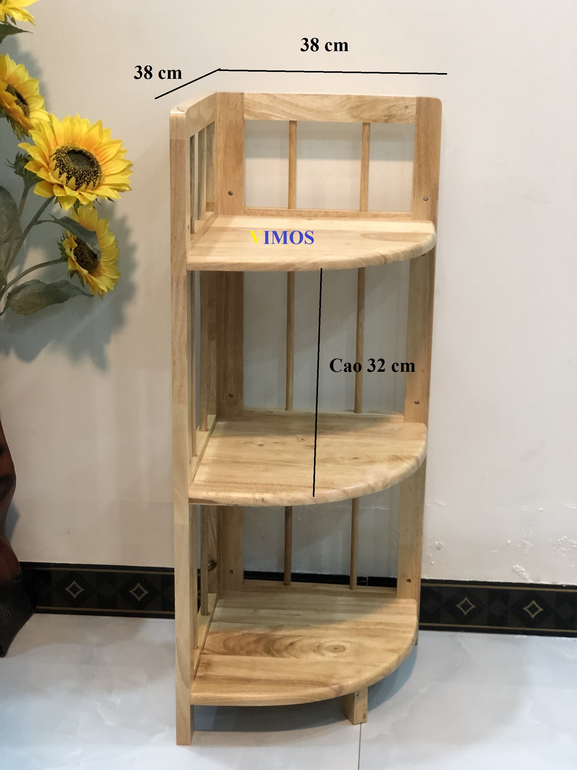 Kệ góc tường, kệ để đồ trang trí nhà cửa VIMOS( nhiều size)