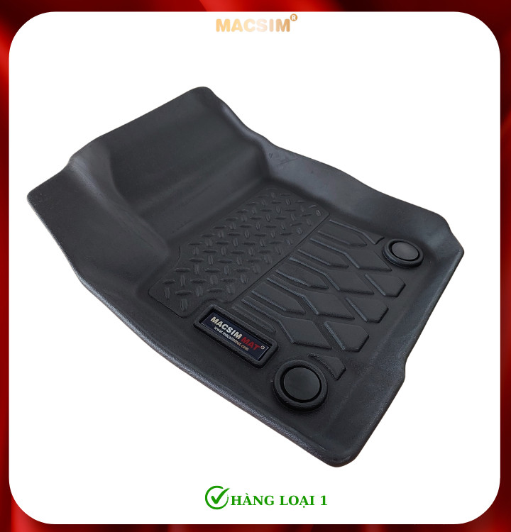 Thảm lót sàn xe ô tô Ford Focus 2012-nay Nhãn hiệu Macsim chất liệu nhựa TPE cao cấp màu đen