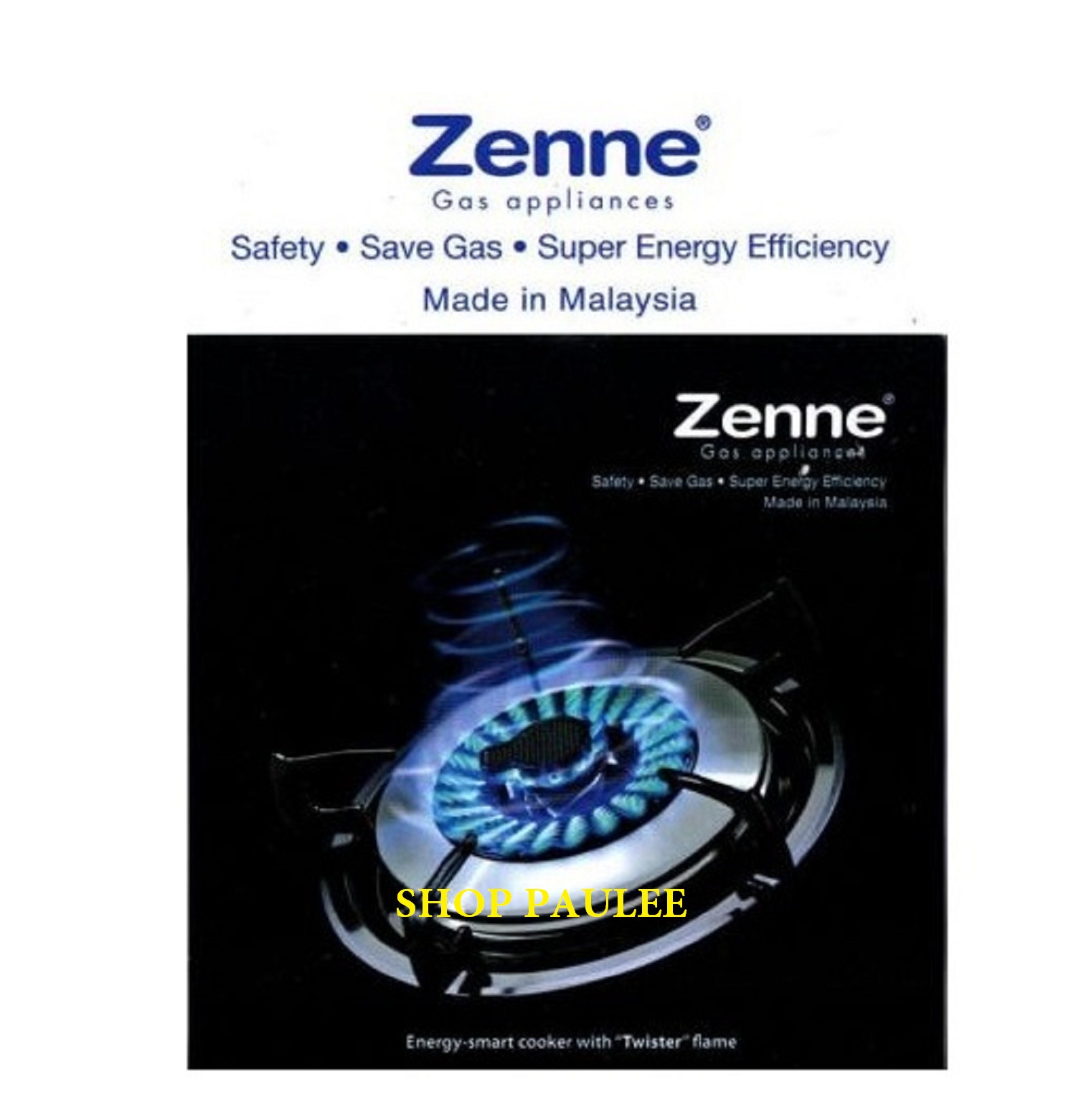 Bếp gas đơn ZENNE KGC 12-C có đầu hâm- Hàng nhập khẩu Malaysia- Tiết kiệm gas - Ngọn lửa mạnh và hội tụ.