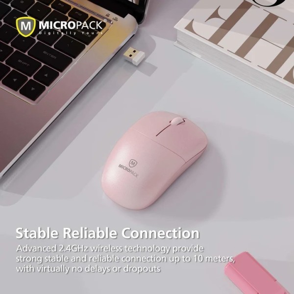 Chuột Không Dây MicroPack SPEEDY MINI 2 MP-712W Có Nhiều Màu Lựa Chọn Độ Phân Giải 1200cpi Phạm Vi Hoạt Động 10m Hàng Chính Hãng