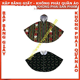 Rập giấy A0 mã R155 (BẢN VẼ) - rập áo choàng cho bé
