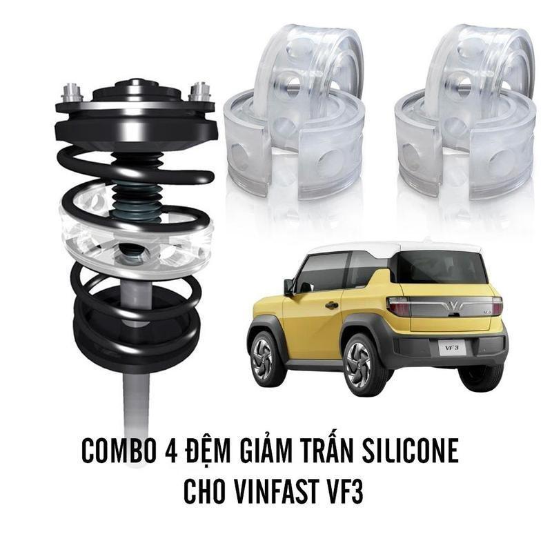 Đệm Silicone giảm trấn cho giảm sóc xe ô tô VINFAST VF3 hiệu quả trên đường xóc