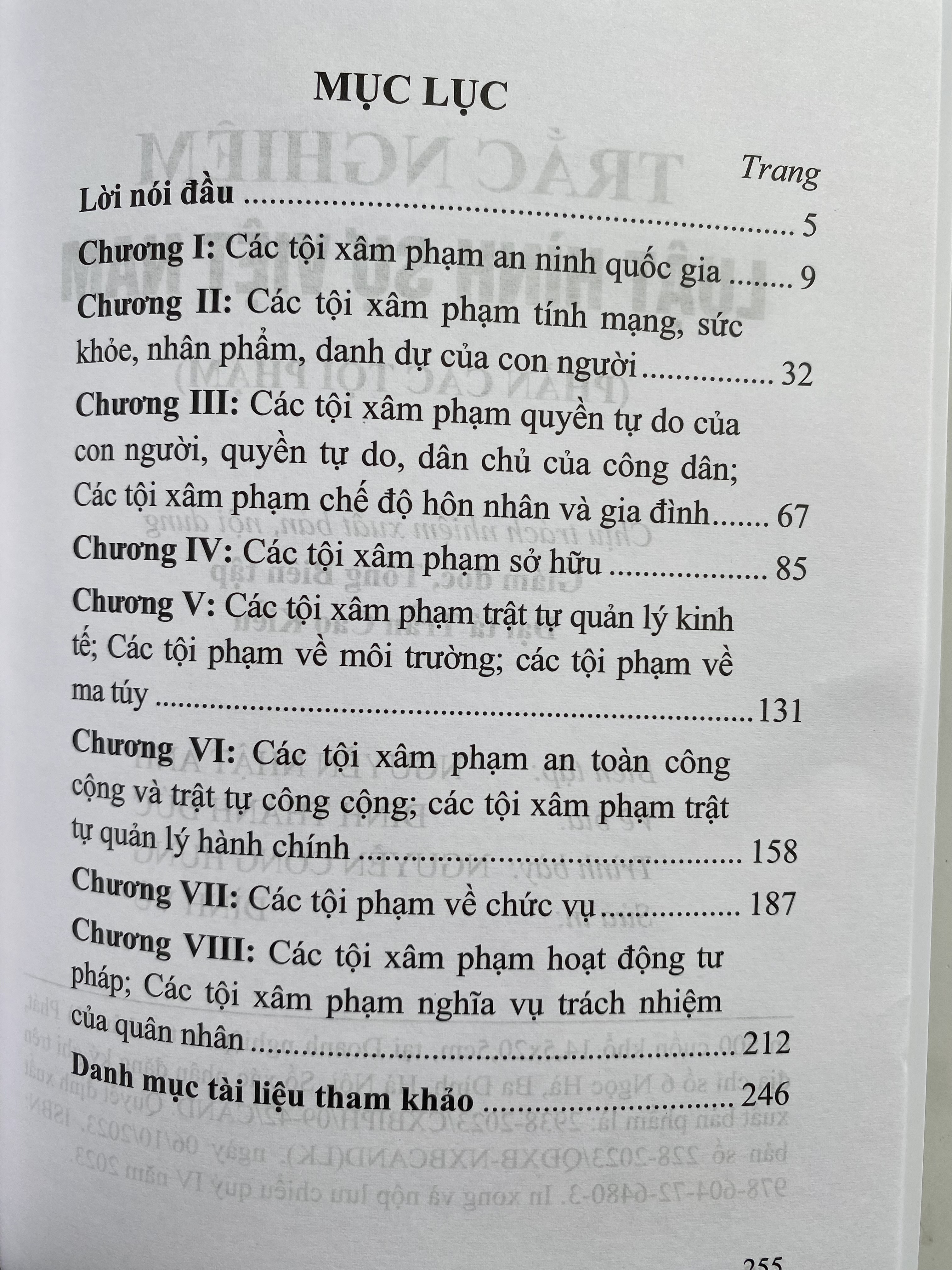 Trắc Nghiệm Luật Hình Sự Việt Nam - Phần Các Tội Phạm