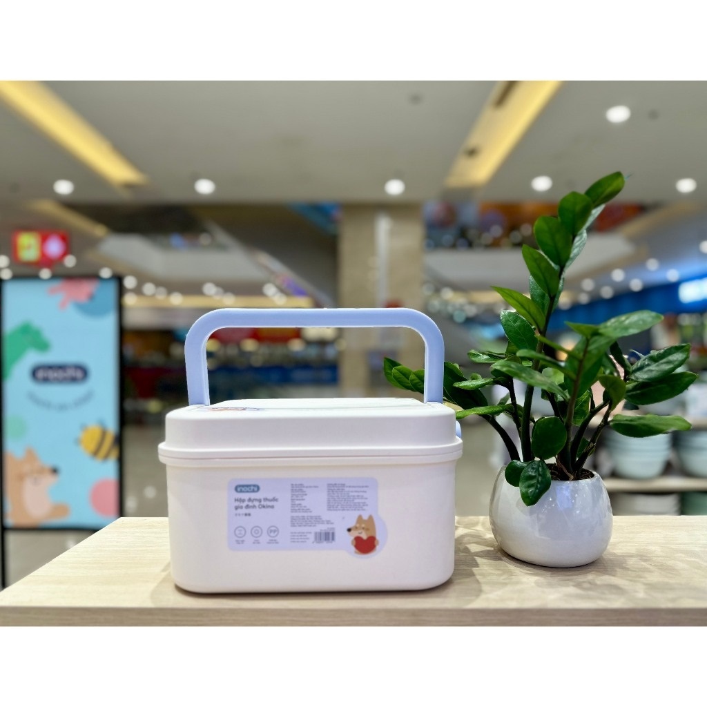 Hộp Đựng Thuốc Gia Đình 2 Tầng Okina , Hộp Y Tế ĐA NĂNG Phân Loại Thuốc Cỡ Lớn Siêu Tiện Dụng - Hàng chính hãng inochi ( Tặng kèm khăn lau pakasa) Giao màu ngẫu nhiên