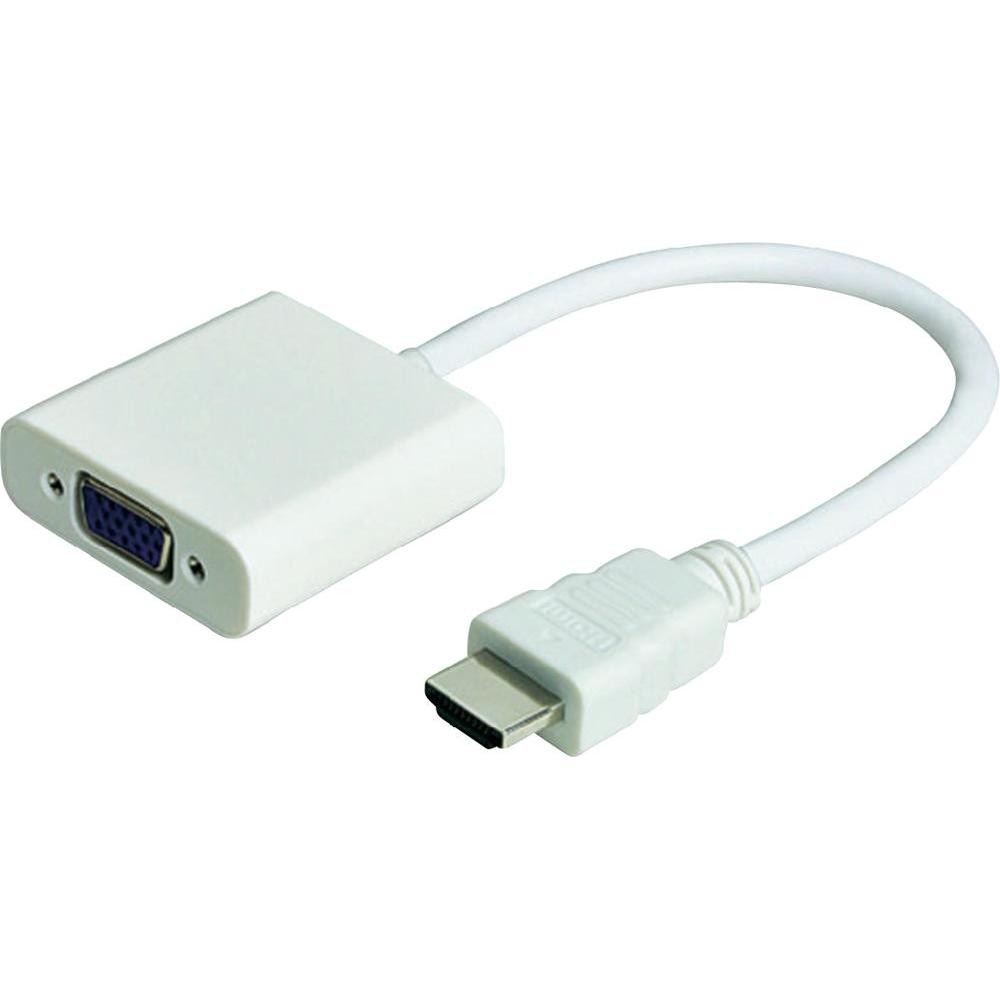 Cáp Chuyển Đổi HDMI Sang VGA + Audio Cáp Tròn Đầu Chuyển Đổi HDMI To VGA Bộ Chuyển Đổi Cho PC, Laptop, Máy Chiếu Cao Cấp Độ Dài 20CM Giao Màu Ngẫu Nhiên - Hàng Nhập Khẩu