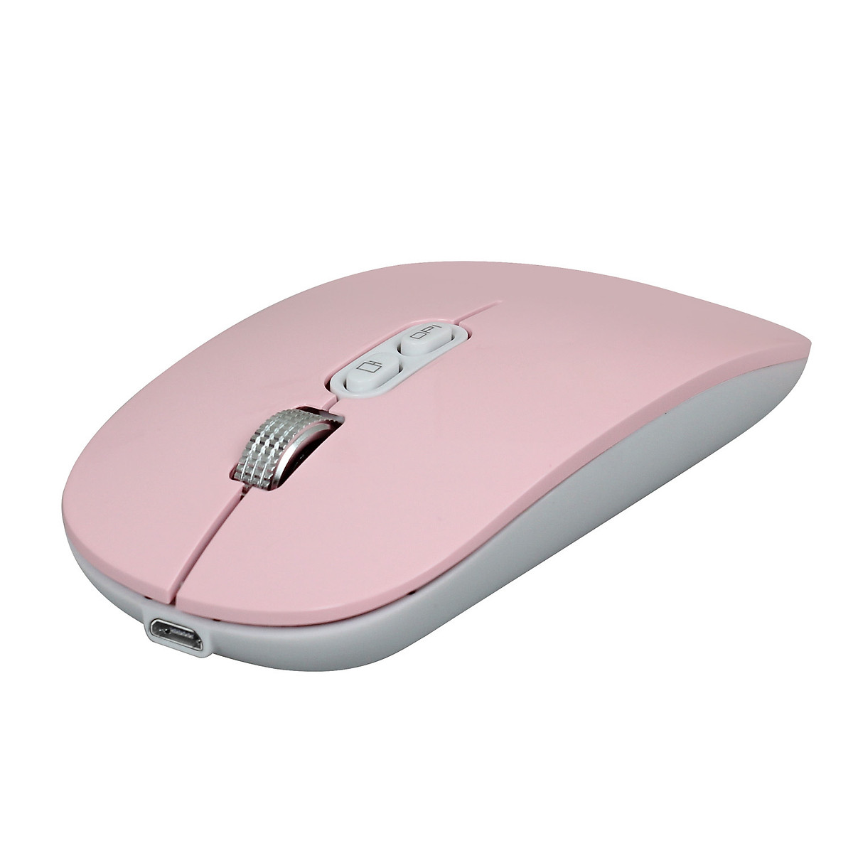 Chuột không dây Pix-link M103 hồng 2.4G sạc điện chống ồn khoảng cách tín hiệu 10m - Hàng chính hãng / Hàng nhập khẩu