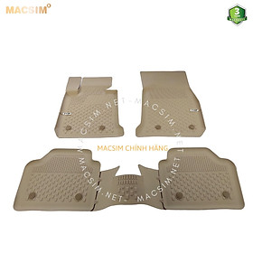 Thảm lót sàn ô tô nhựa TPE Silicon BMW 1 series F20- F21 2011- 2018 Beige Nhãn hiệu Macsim