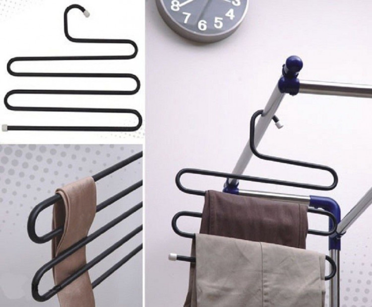 Móc Treo 5 Tầng Móc Áo Quần Đa Năng Kim Loại Bền Đẹp Tiết kiệm Diện Tích Tủ Tối Ưu Siêu Tiện Dụng - Hàng Chính Hãng MINIIN