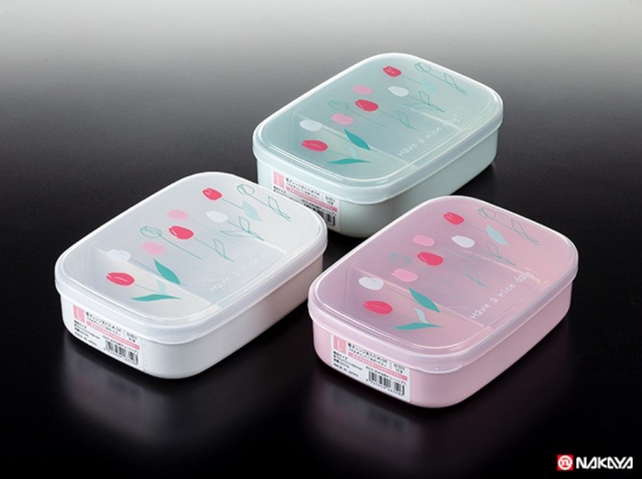 Hộp Cơm chia ngăn Nakaya Bento Tulip size L 650ml - Hàng nội địa Nhật Bản nhập khẩu chính hãng
