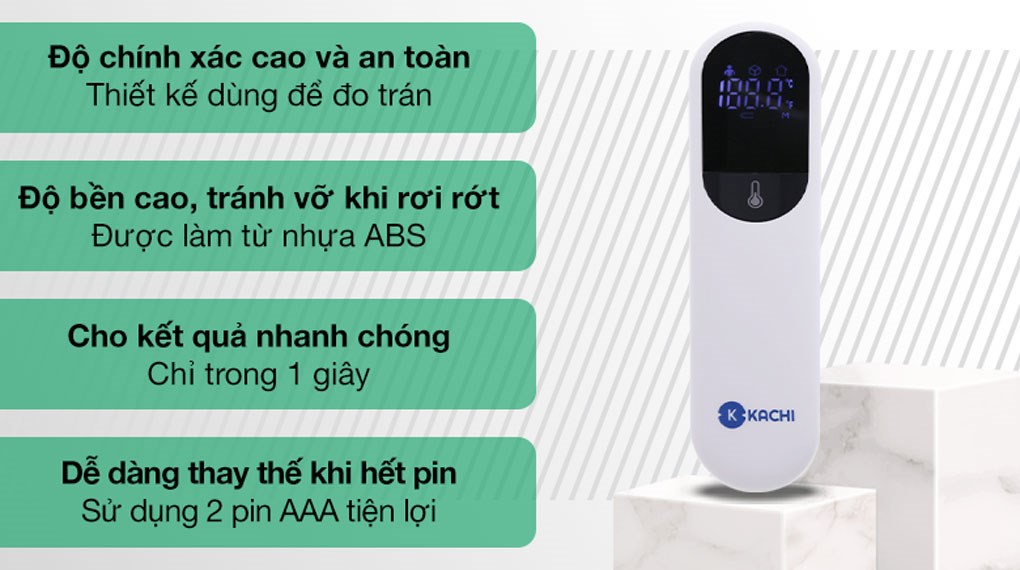 Máy Đo Nhiệt Kế Kachi JXB-315 Cảm Biến Hồng Ngoại có chứng nhận FDA Mỹ