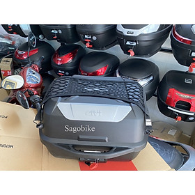 Thùng givi E43NTL_ADV gắn cho xe máy điện Datbike Weaver 200, bộ thùng đã bao gồm baga 