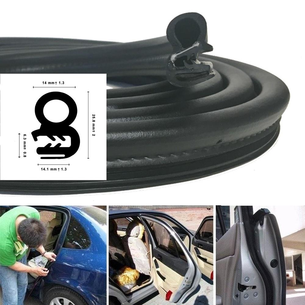 Gioăng cao su cửa oto, gioăng nguyên bản theo xe lõi thép bán theo mét trendycar cao cấp loại 1 lỗ cho xe Sedan