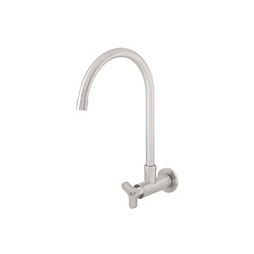Vòi chậu lạnh gắn tường - WS-0832J - INOX SUS 304