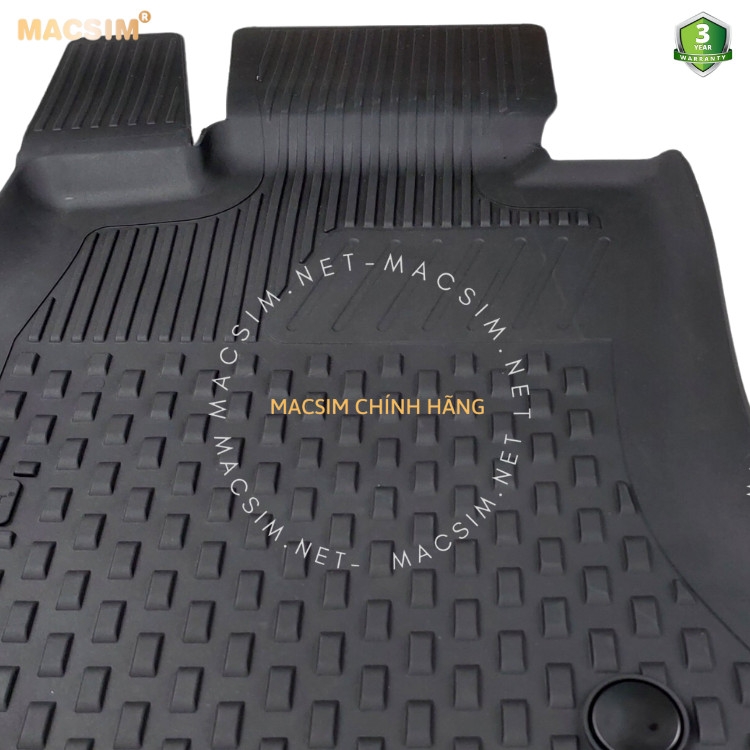 Thảm lót sàn ô tô nhựa TPE Silicon BMW 5 Series f10 2013- 2016 Black Nhãn hiệu Macsim