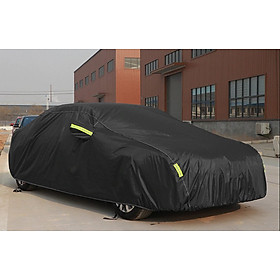 Bạt phủ ô tô Mazda Mercedes E chất liệu Polyester - màu đen cao cấp MACSIM 