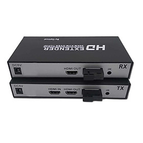 SOAIY Bộ Kéo Dài HDMI Qua Dây Quang Xa 20KM KVM TCP/IP Hỗ Trợ 2 Cổng HDMI - Hàng Nhập Khẩu