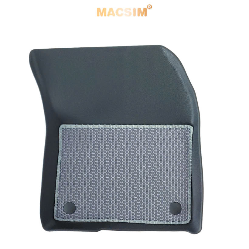 Thảm ô tô (sd3) 2 lớp dạng lưới lục giác Peugeot 3008 - bề mặt cao su siêu sạch - Macsim , màu ghi