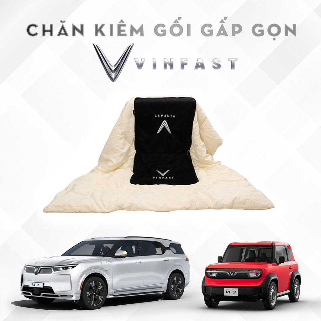 Combo gối chăn 2 trong 1,Bộ Chăn Gối Ngủ Ô Tô VINFAST Đa Năng Gấp Gọn Dành Cho Xe Hơi SIÊU SANG