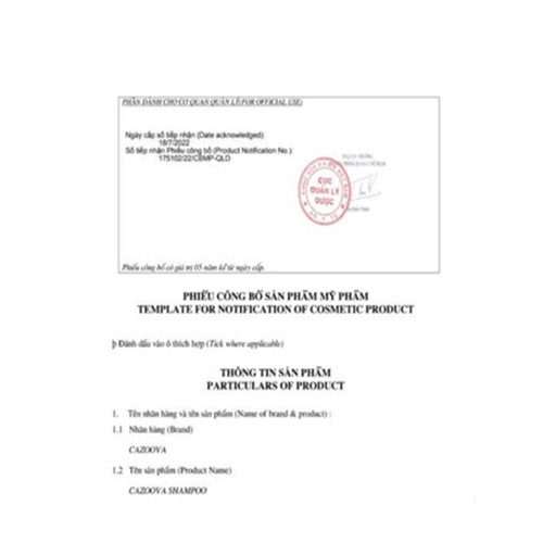 Dầu gội giảm gàu, phục hồi tóc hư tổn tóc, loại bỏ tế bào chết da đầu CAZOOVA 500ML & 780ML