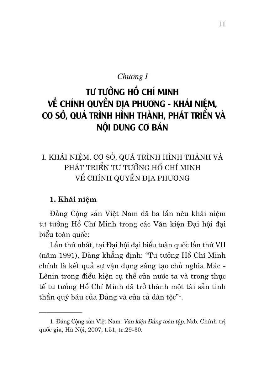 Tư tưởng Hồ Chí Minh về chính quyền địa phương và vận dụng xây dựng, hoàn thiện chính quyền địa phương ở Việt Nam hiện nay (Sách chuyên khảo)