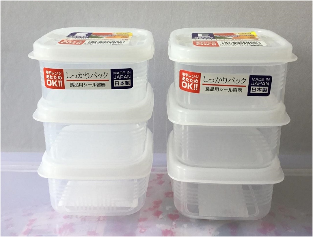 Combo 2 sản phẩm set 03 hộp chia thức ăn 200ml-180ml, thiết kế tinh tế, đẹp mắt, khả năng giữ kín hơi vượt trội - nội địa Nhật Bản